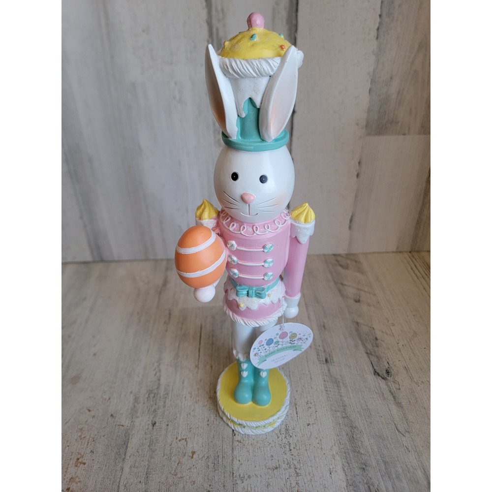 Bunny boulevard pastel Easter Bunny Nutcracker egg spring home decor figure